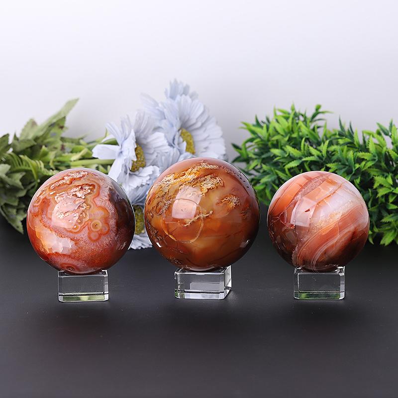 2.0"-4.0" Fire Quartz Sphere Best Crystal Wholesalers