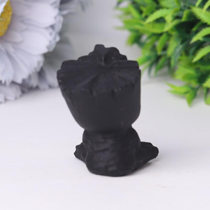 Black Obsidian Groot Crystal Carvings Cartoon Bulk Best Crystal Wholesalers