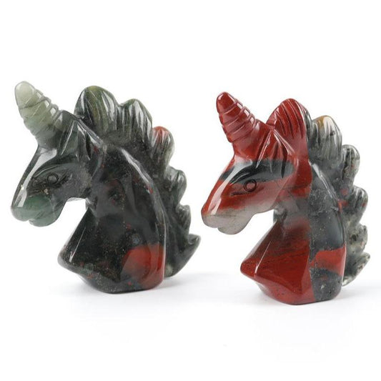 2" African Bloodstone Crystal Carving Animal Bulk Unicorn Best Crystal Wholesalers