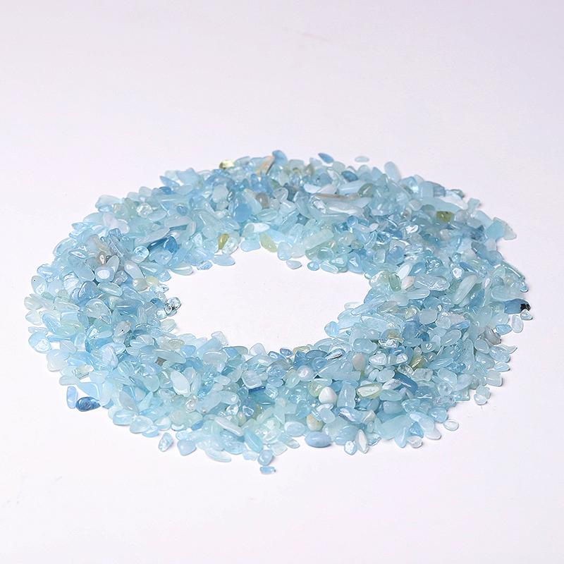 0.1kg 7-9mm Wholesale High Quality Aquamarine Chips Best Crystal Wholesalers