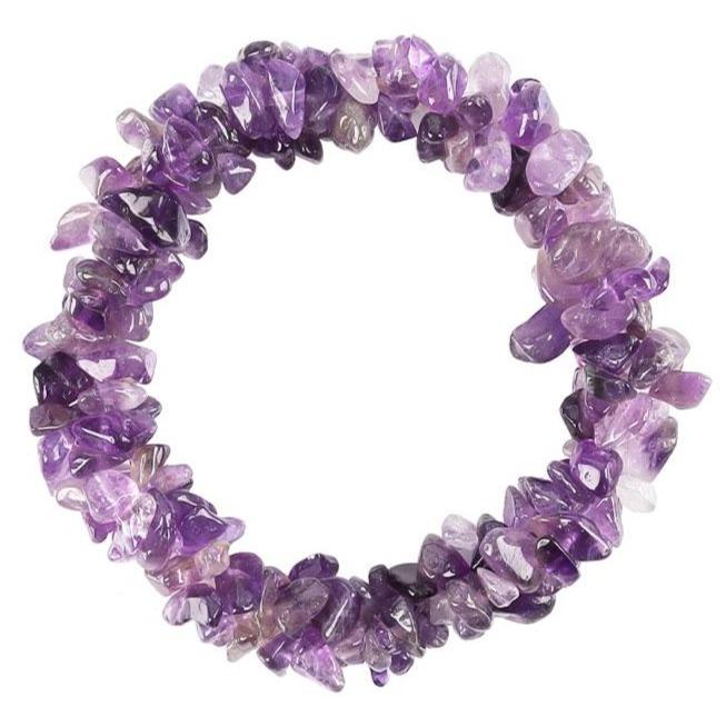 Amethyst Chips Bracelet- Crystal Wholesalers