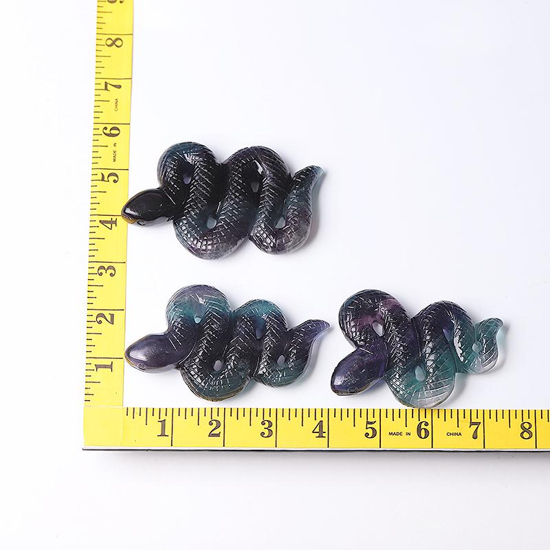 4" Fluorite Snake Crystal Carvings Animal Bulk Best Crystal Wholesalers