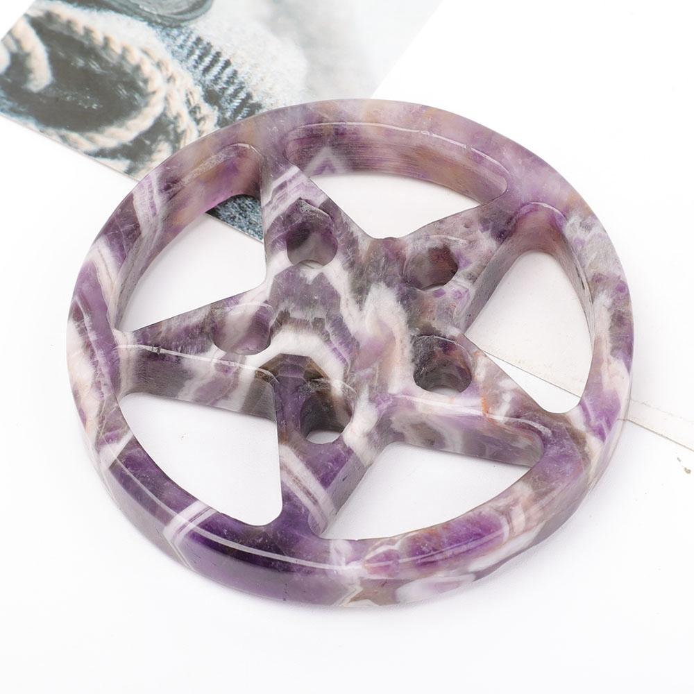 Dream Amethyst Crystal Carving Star