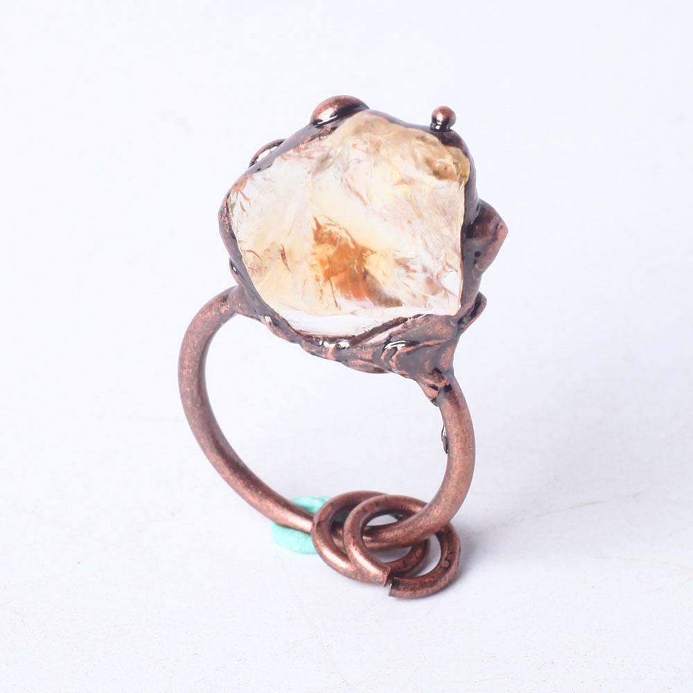 Wire Wrapped Raw Rough Irregular Shape Citrine Stone Crystal Pendant Best Crystal Wholesalers