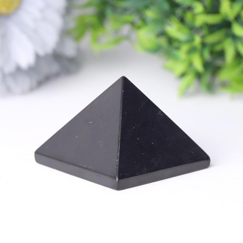 1.5"- 2.0" Shungite Pyramid Carvings