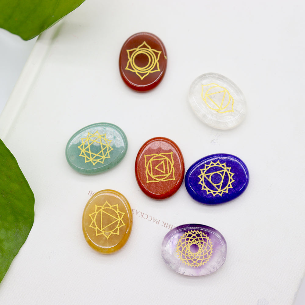 7 Chakra Worry Stones Bulk Best Crystal Wholesalers