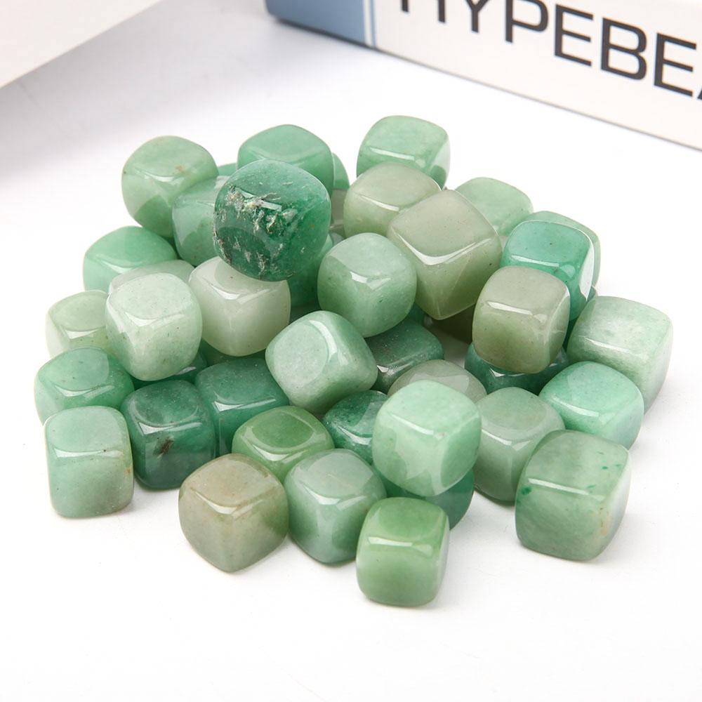 0.1kg Green Aventurine Cubes bulk tumbled stone Best Crystal Wholesalers