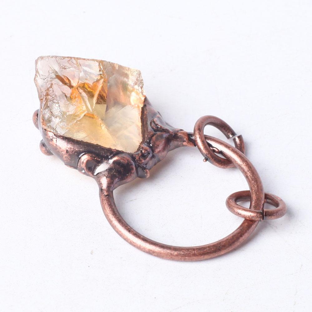 Wire Wrapped Raw Rough Irregular Shape Citrine Stone Crystal Pendant Best Crystal Wholesalers