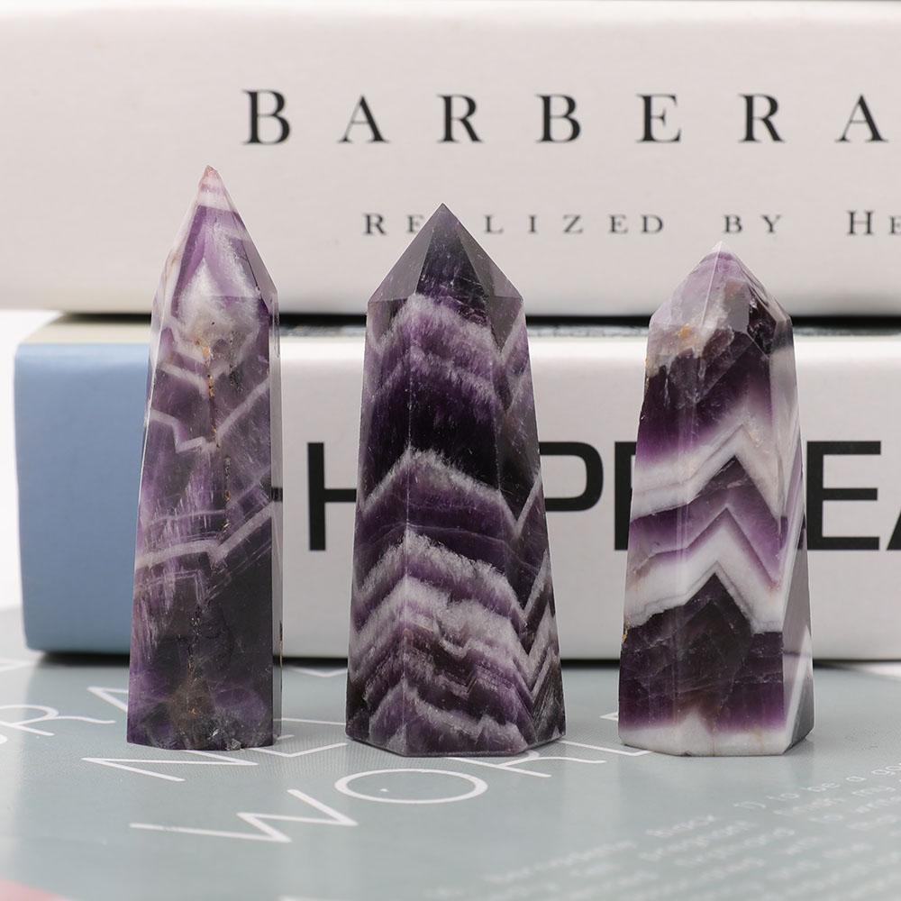 Set of 3 Dream Amethyst Towers Points Bulk Best Crystal Wholesalers