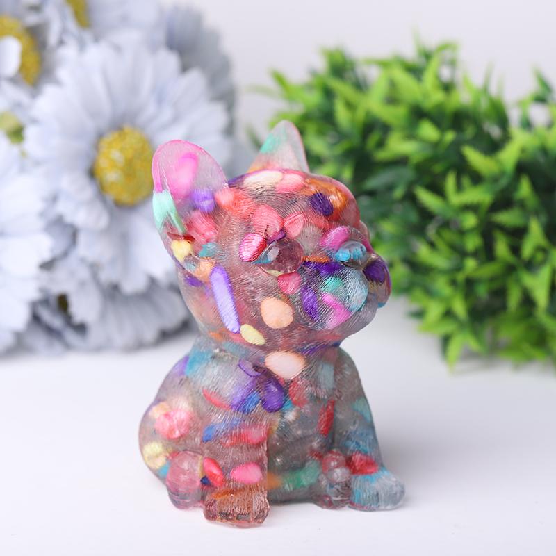 4" Resin French Bulldog Crystal Carvings Best Crystal Wholesalers