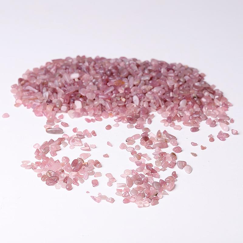 Lavender Rose Quartz Chips in Bulk