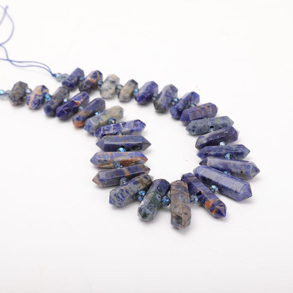 Sodalite Crystal Point Necklace Best Crystal Wholesalers