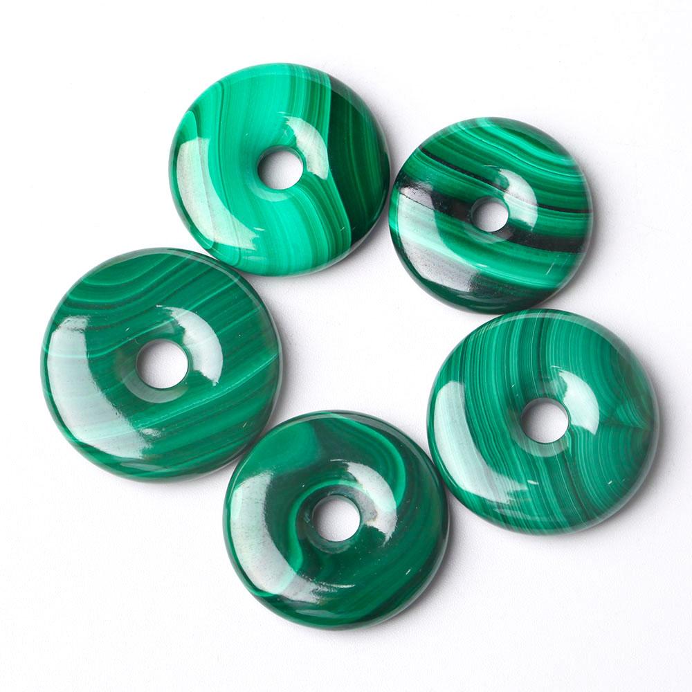 Malachite Donut Shape Crystal Pendant Best Crystal Wholesalers