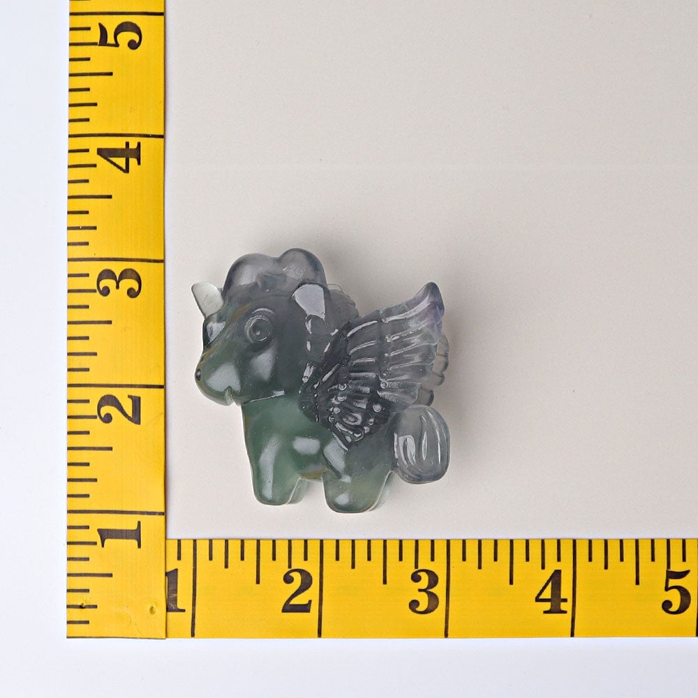 2" Fluorite Unicorn Crystal Carvings Animal Bulk Best Crystal Wholesalers