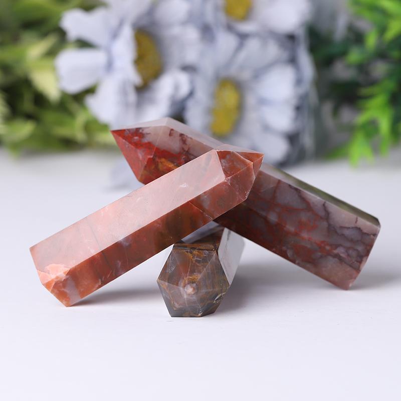 Red Jasper Point Healing Towers Points Bulk Best Crystal Wholesalers