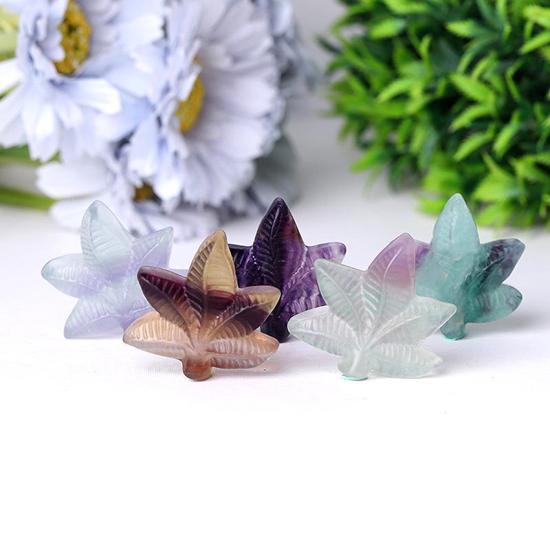 Fluorite Leaf Crystal Carvings Plants Bulk Best Crystal Wholesalers