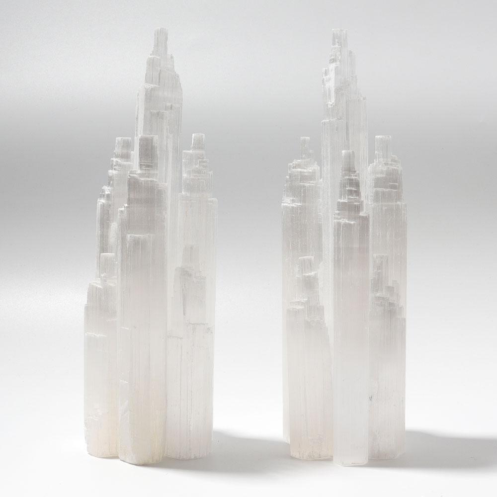 7.5" Selenite Towers Points Bulk Skyscraper  Best Crystal Wholesalers