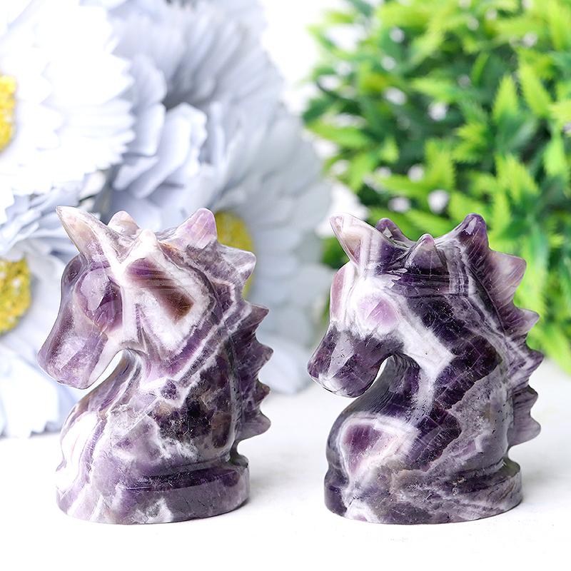 2.3" Dream Amethyst Unicorn Crystal Carvings Animal Bulk Best Crystal Wholesalers