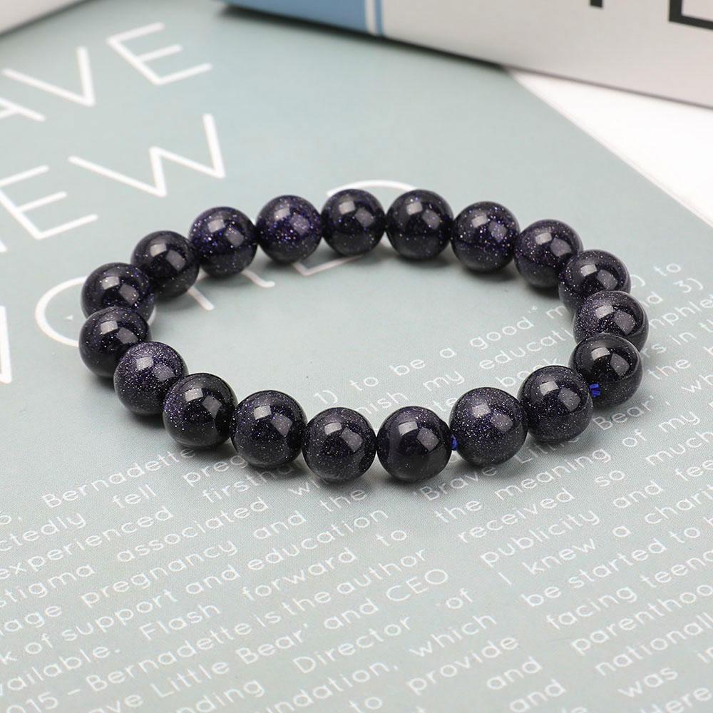 12mm Blue Sandstone Bracelet Best Crystal Wholesalers