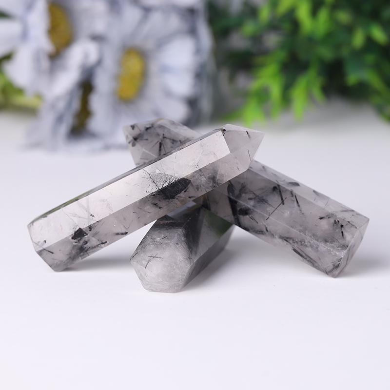 Natural Black Tourmaline in Quartz Towers Points Bulk Best Crystal Wholesalers