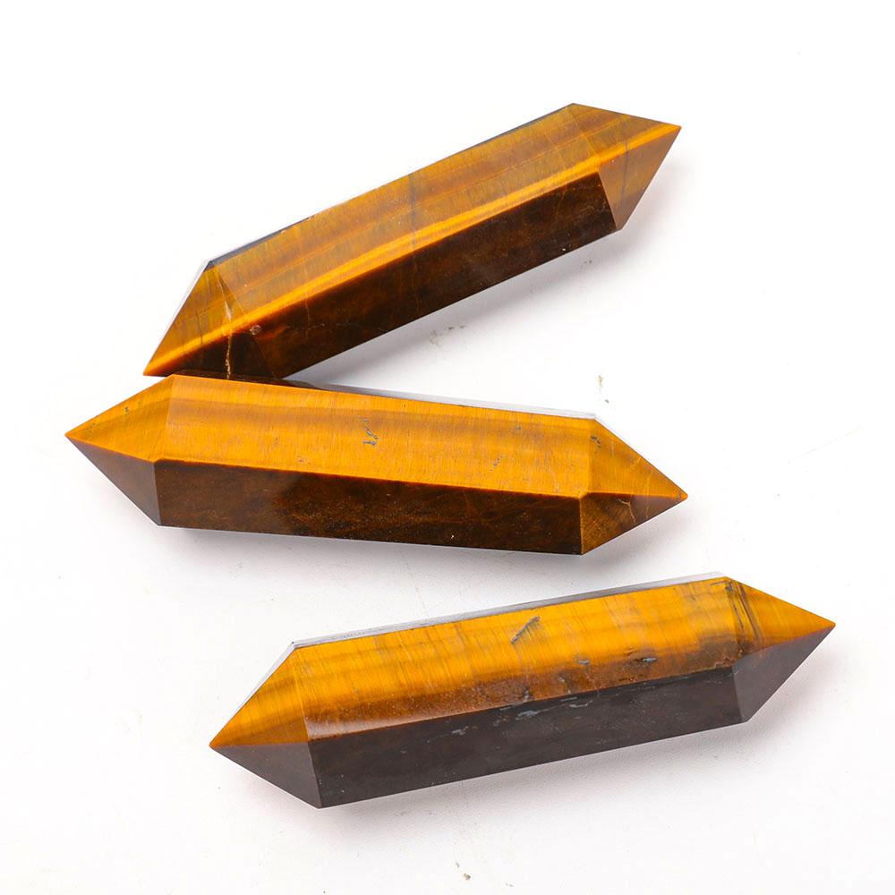 Set of 3 Tiger Eye DT Towers Points Bulk Best Crystal Wholesalers