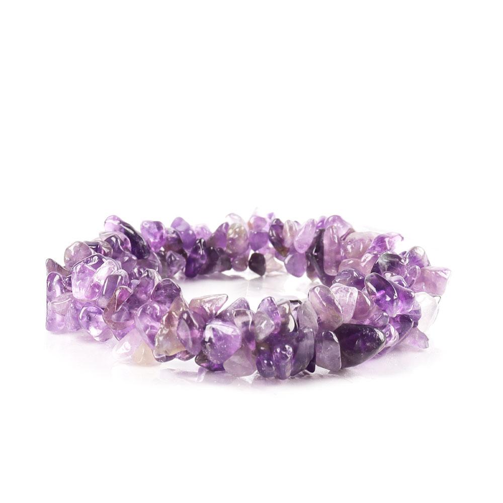 Amethyst Chips Bracelet- Crystal Wholesalers