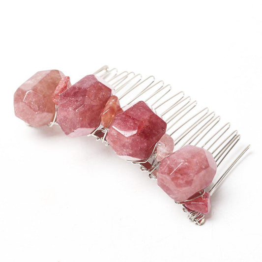 Strawberry Quartz Crystal Crown Comb Best Crystal Wholesalers