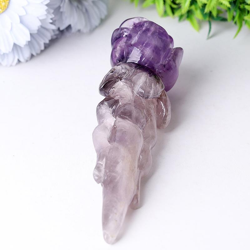 7.5" Amethyst Rose Crystal Carvings Best Crystal Wholesalers