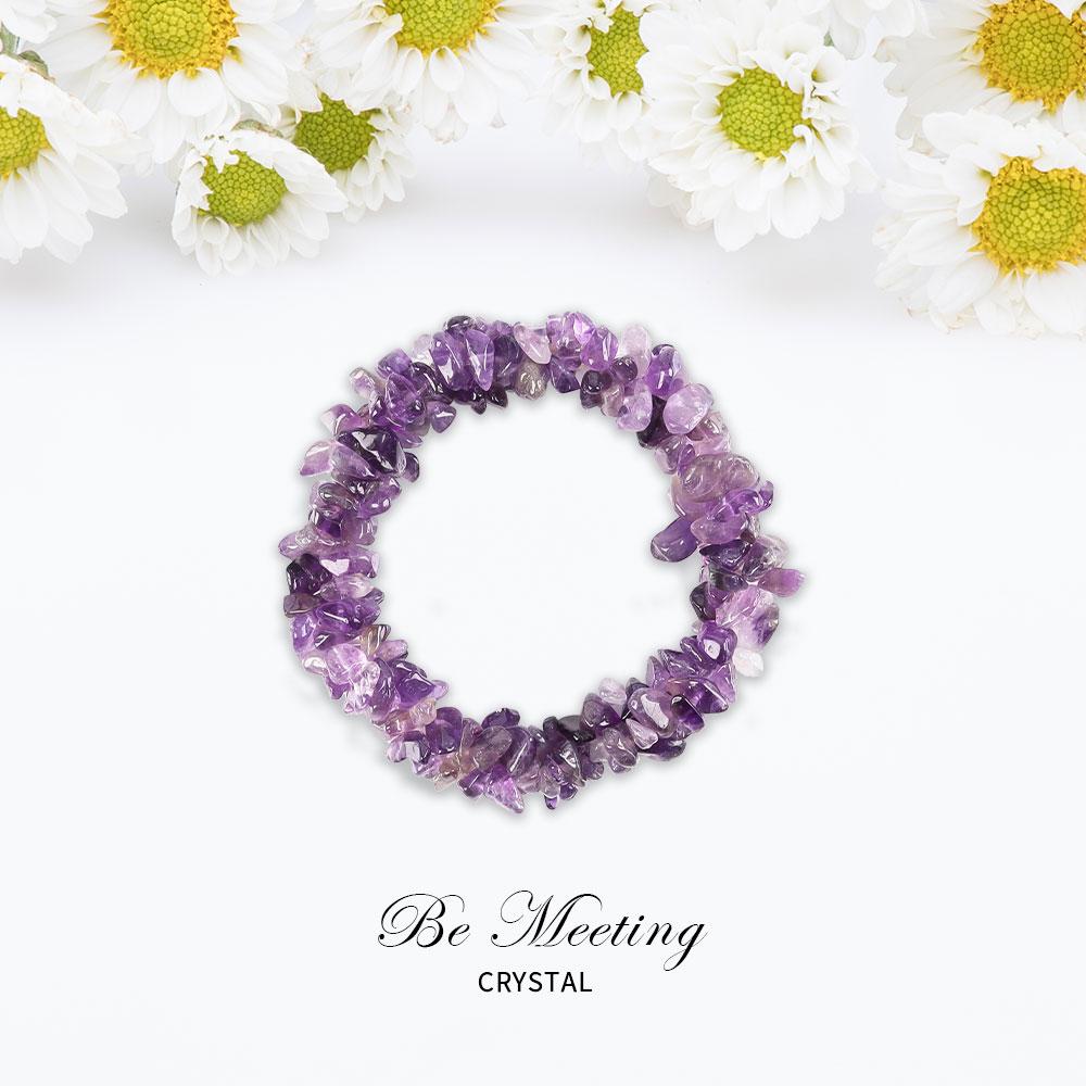 Amethyst Chips Bracelet- Crystal Wholesalers