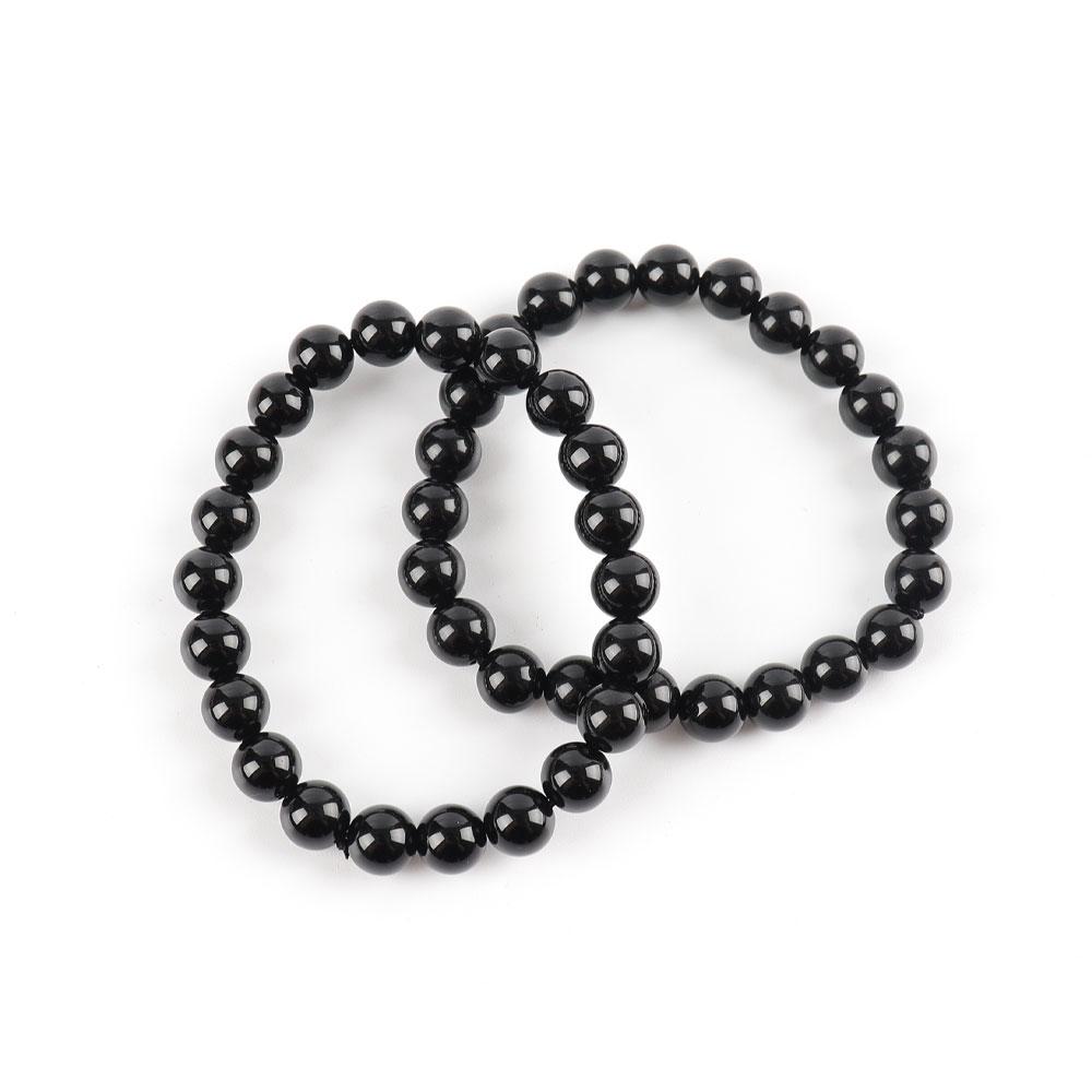 8mm Black Obsidian Bracelet Best Crystal Wholesalers