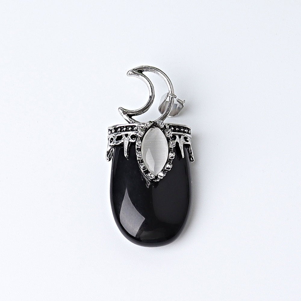 1.8" Crystal Pendant with Moon Decoration Best Crystal Wholesalers