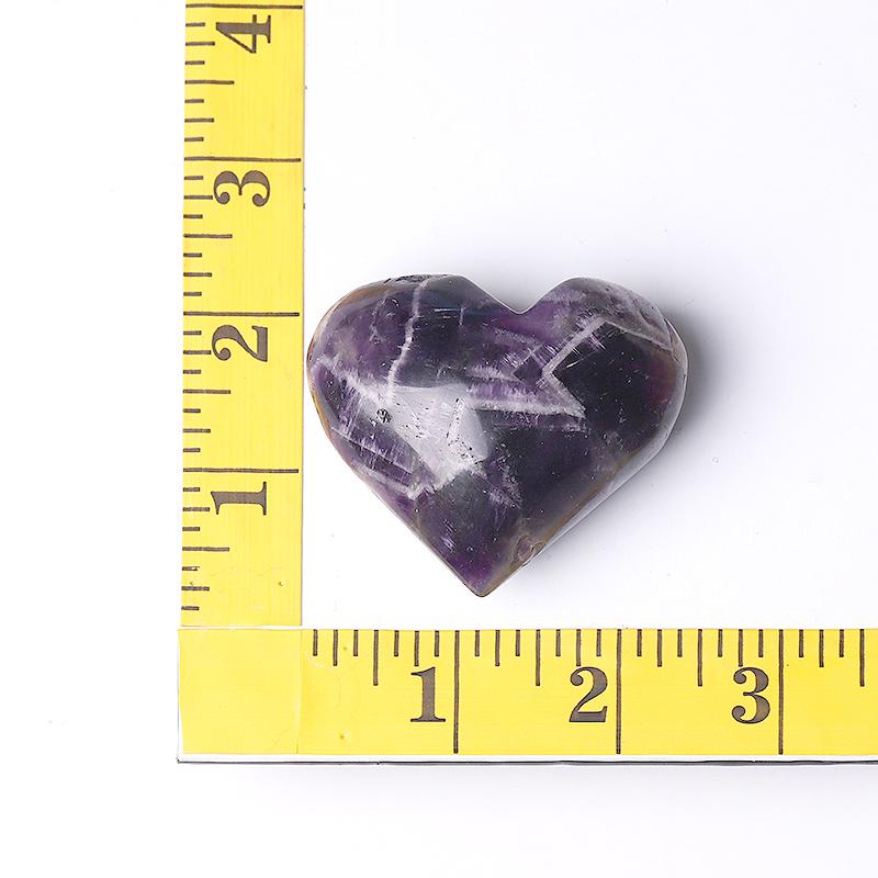 2.0-2.5"Dream Amethyst Heart Shape Crystal Carvings Best Crystal Wholesalers