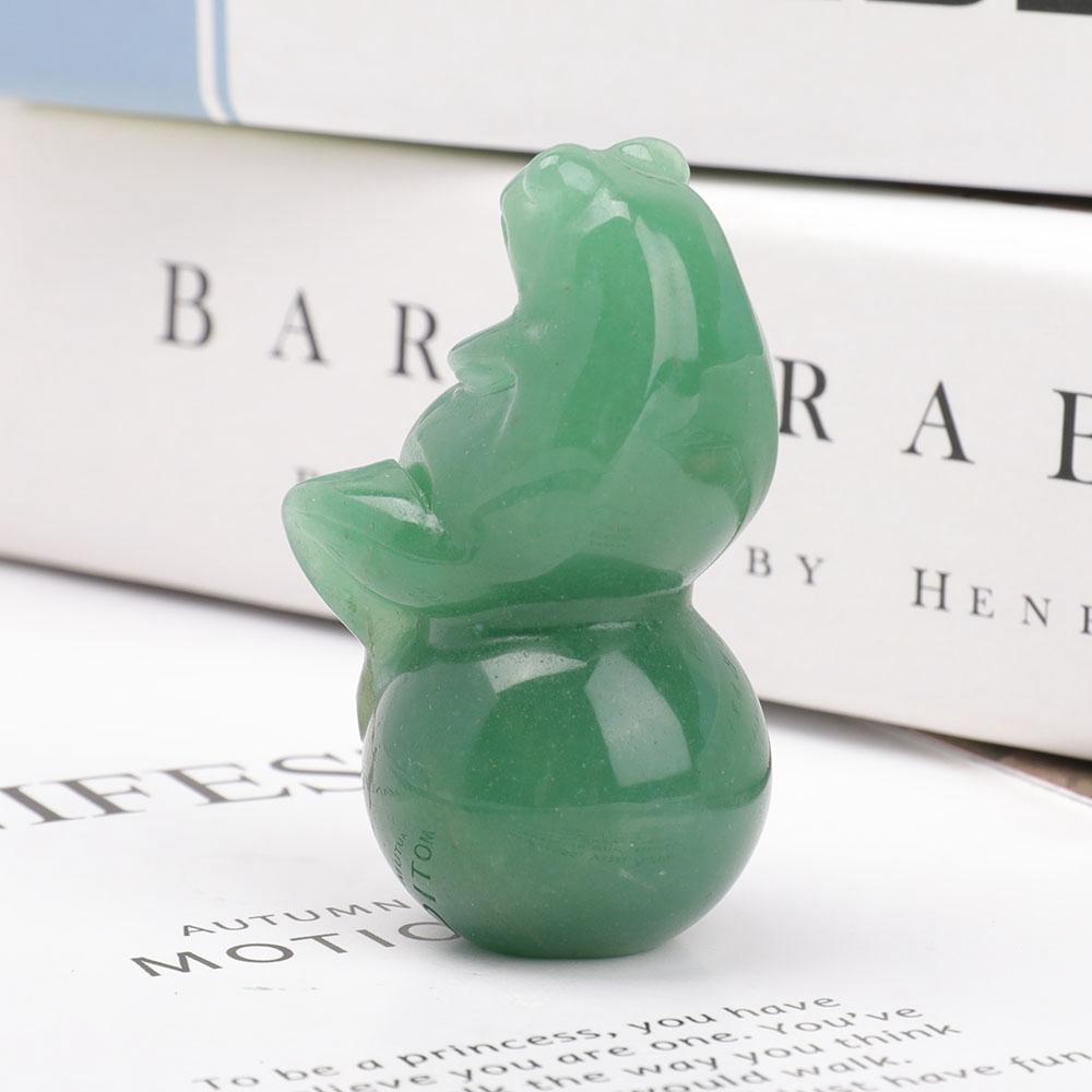 Green Aventurine Crystal Carving Frog Animal Bulk Best Crystal Wholesalers