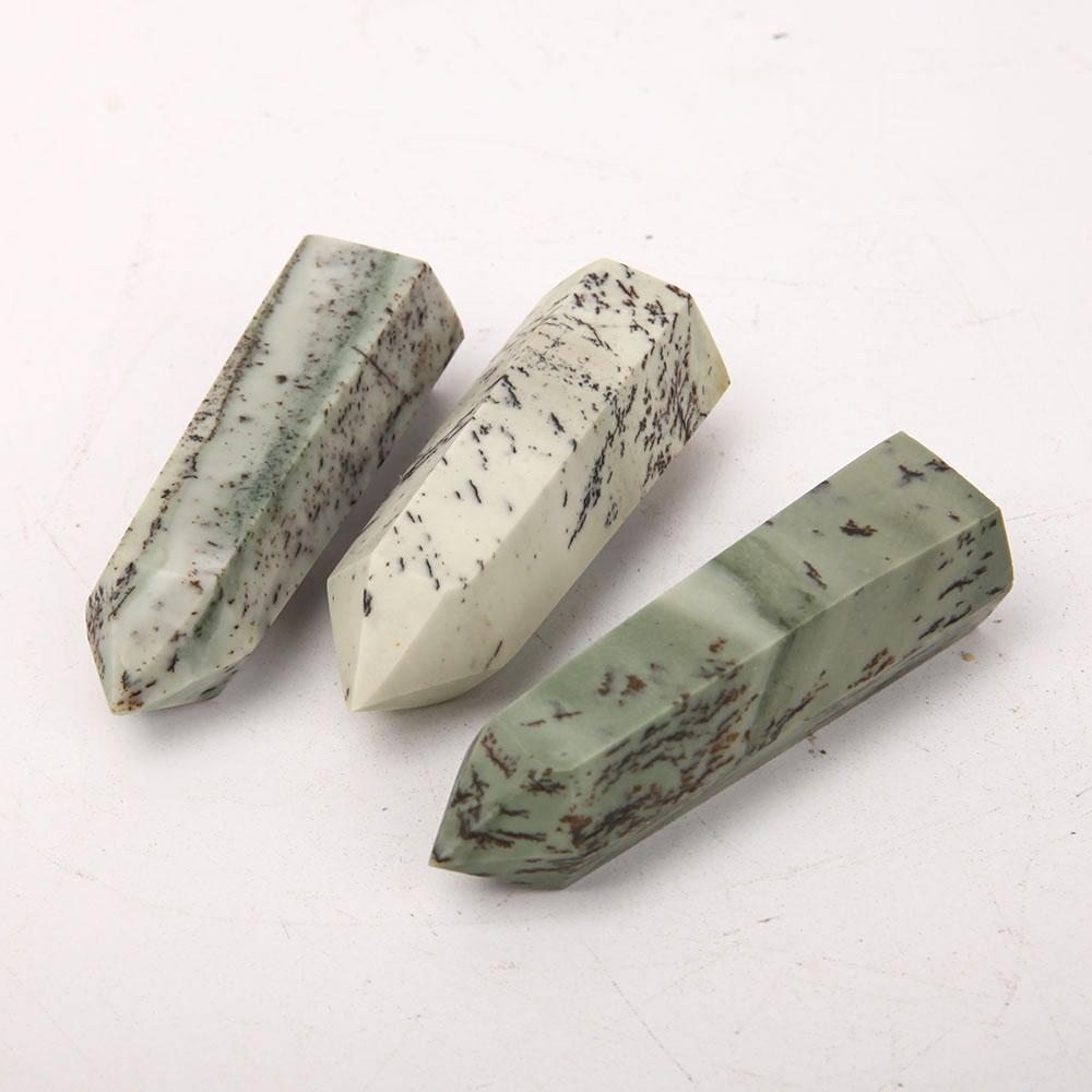 Set of 3 Grass Jasper Towers Points Bulk Best Crystal Wholesalers