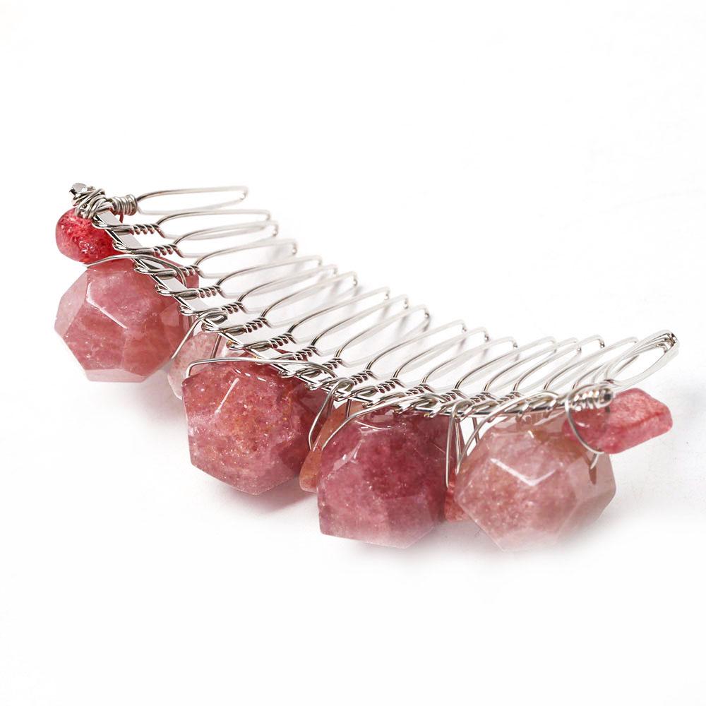 Strawberry Quartz Crystal Crown Comb Best Crystal Wholesalers