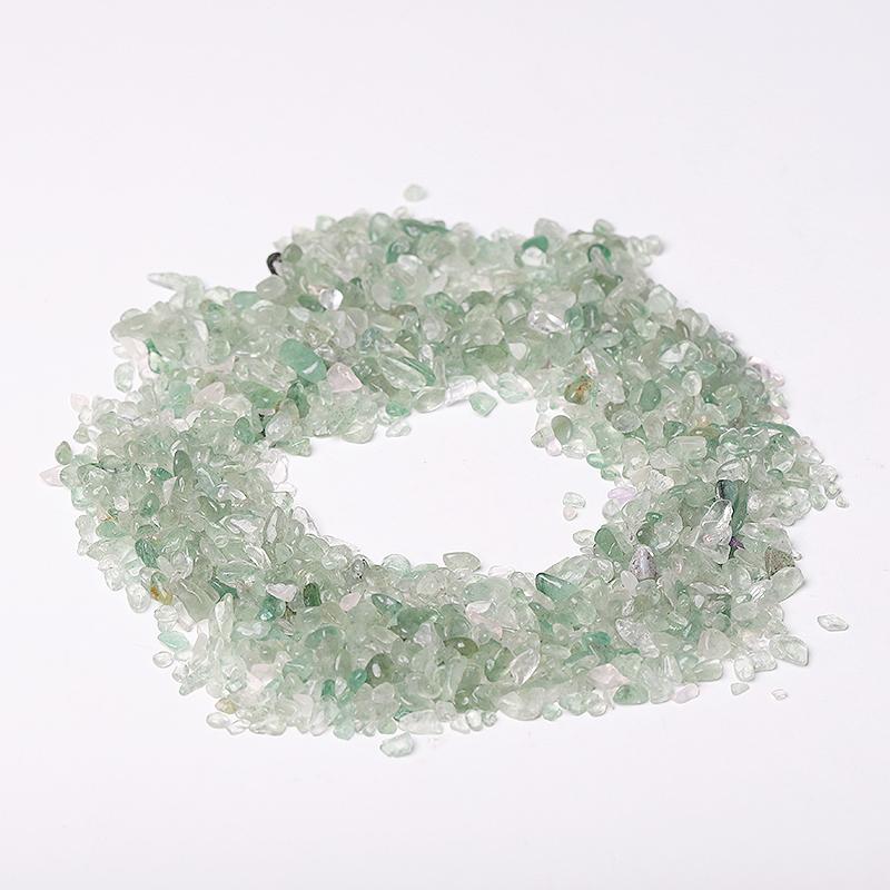 0.1kg Different Size Natural Green Strawberry Quartz Chips Crystal Chips for Decoration Best Crystal Wholesalers