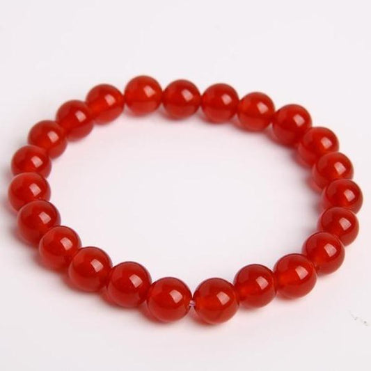 8mm Red Chalcedony Crystal Bracelet Best Crystal Wholesalers