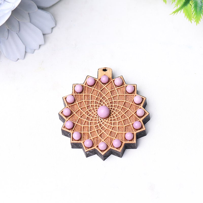 Wooden Chakra Crystal Pendant Best Crystal Wholesalers