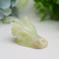 1.8" Mixed Crystal Dragon Head Animal Crystal Carving Bulk Best Crystal Wholesalers