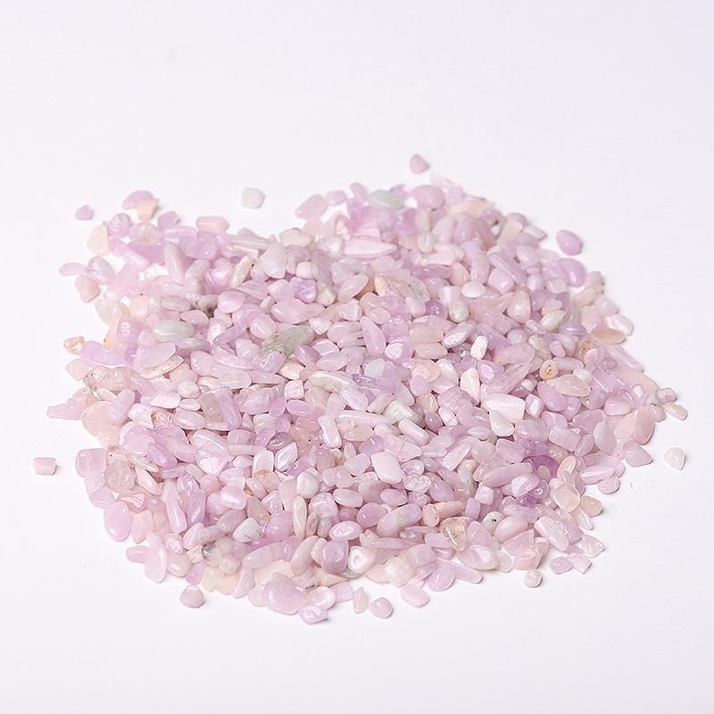 0.1kg Different Size Natural Kunzite Crystal Chips for Decoration Best Crystal Wholesalers