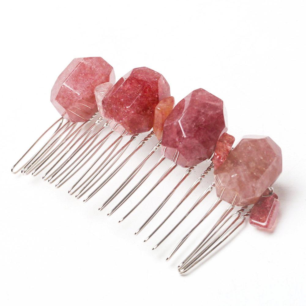 Strawberry Quartz Crystal Crown Comb Best Crystal Wholesalers