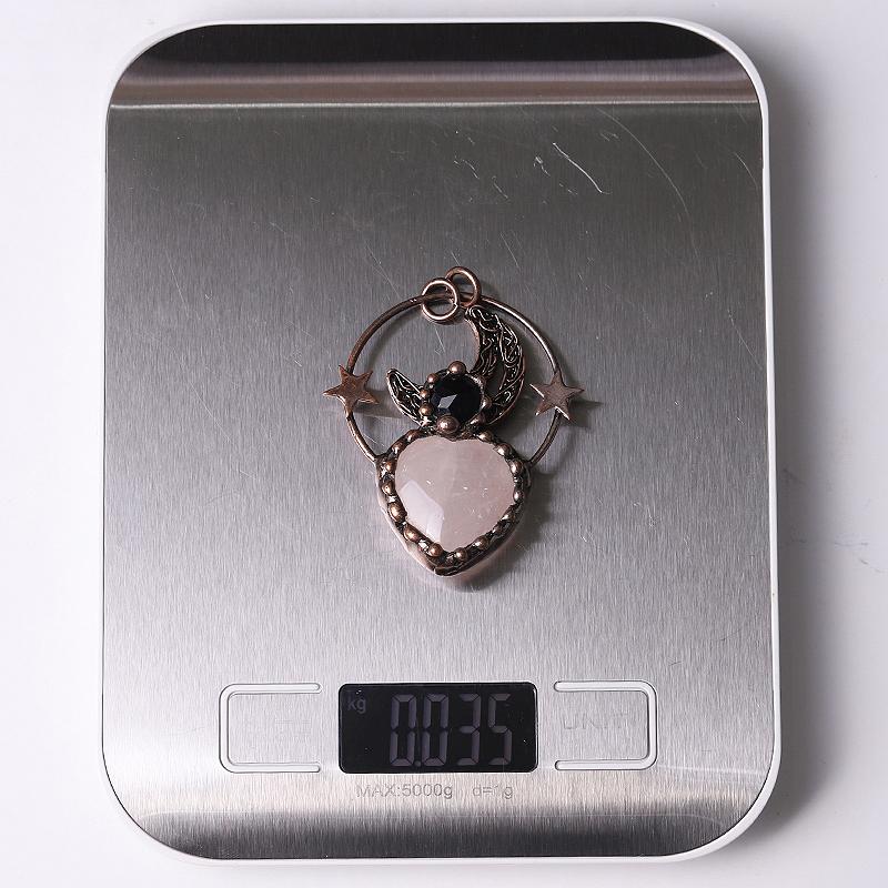 Rose Quartz Pendant for Jewelry DIY Best Crystal Wholesalers