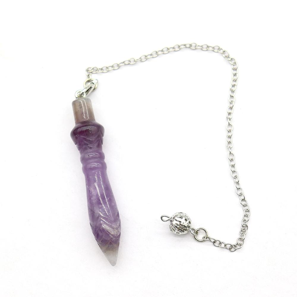 Amethyst Crystal Carving Pendulum Best Crystal Wholesalers