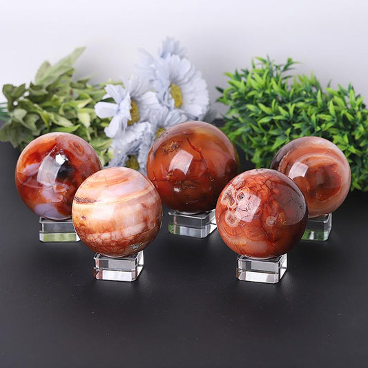 2.0"-4.0" Fire Quartz Sphere Best Crystal Wholesalers