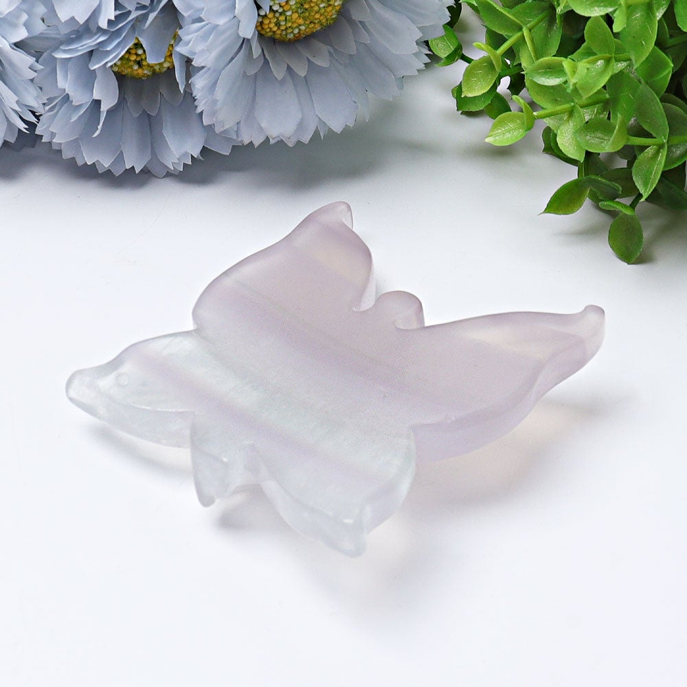 3.6" Fluorite Butterfly Fairy Crystal Carvings Best Crystal Wholesalers