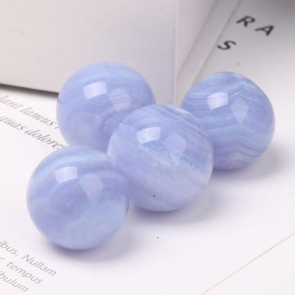 1” Blue Lace Agate Mini Sphere Best Crystal Wholesalers