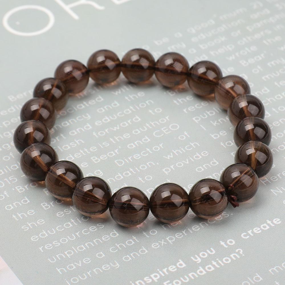 Smoky Quartz 10.5mm Bracelet in bulk & wholesale