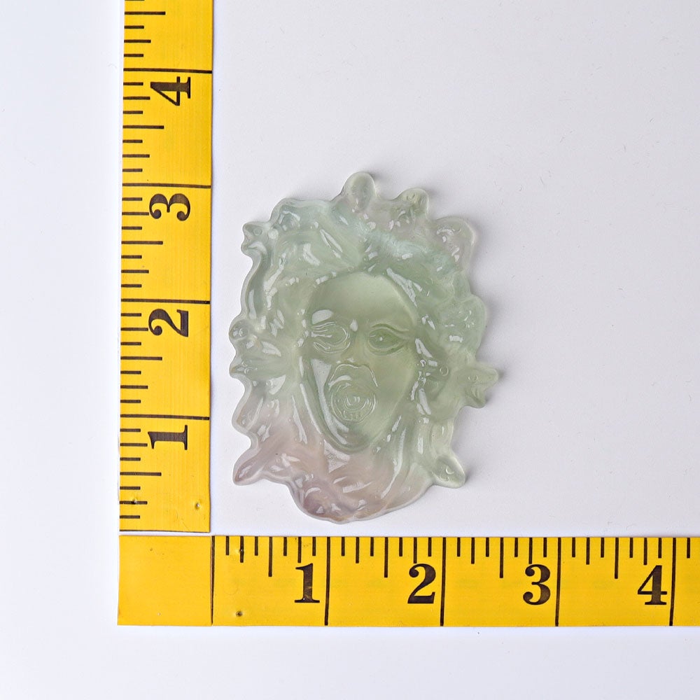 3" Fluorite Medusa Crystal Carvings Best Crystal Wholesalers