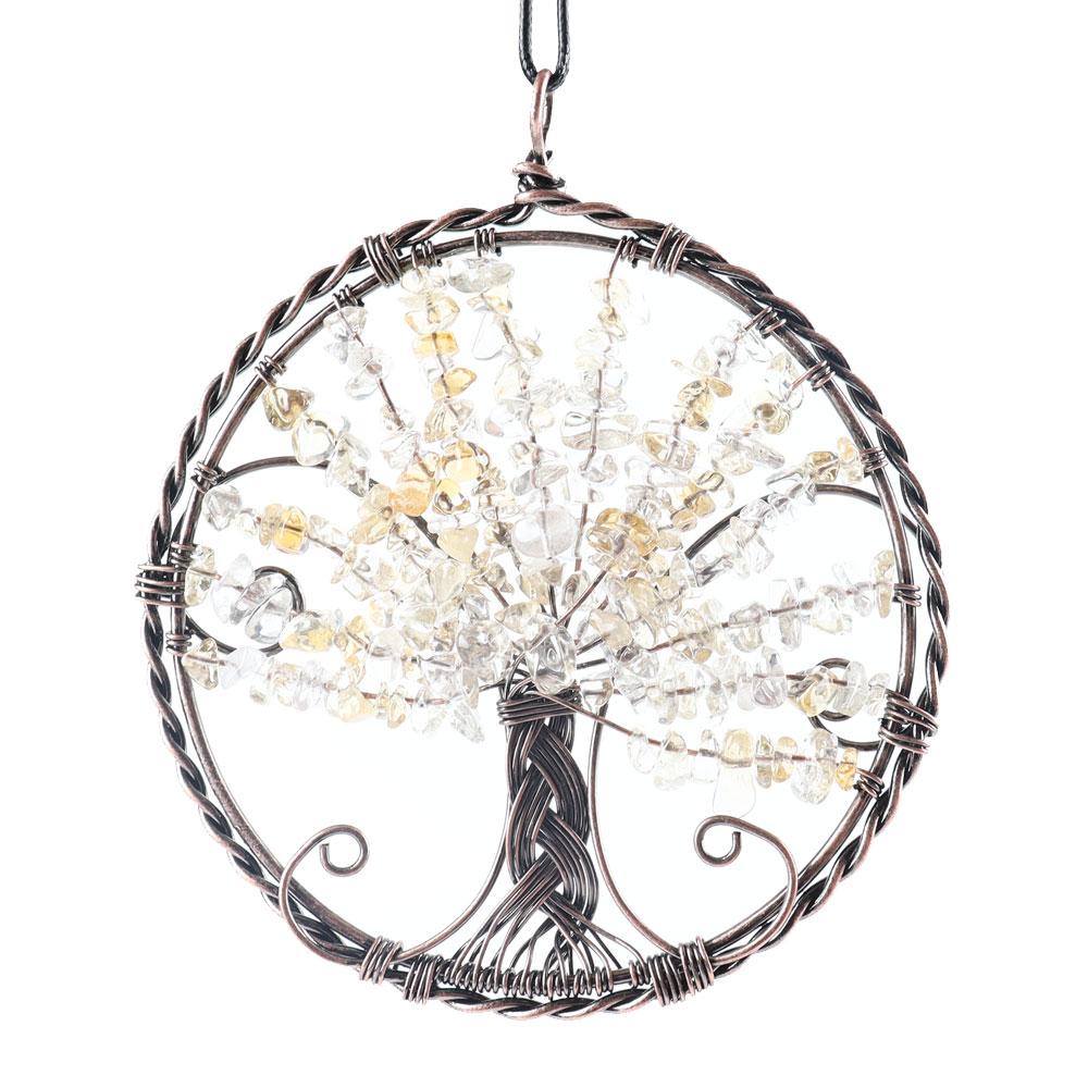 Healing Crystal Jewelry Tree of Life Wire Wrapped Pendant Best Crystal Wholesalers