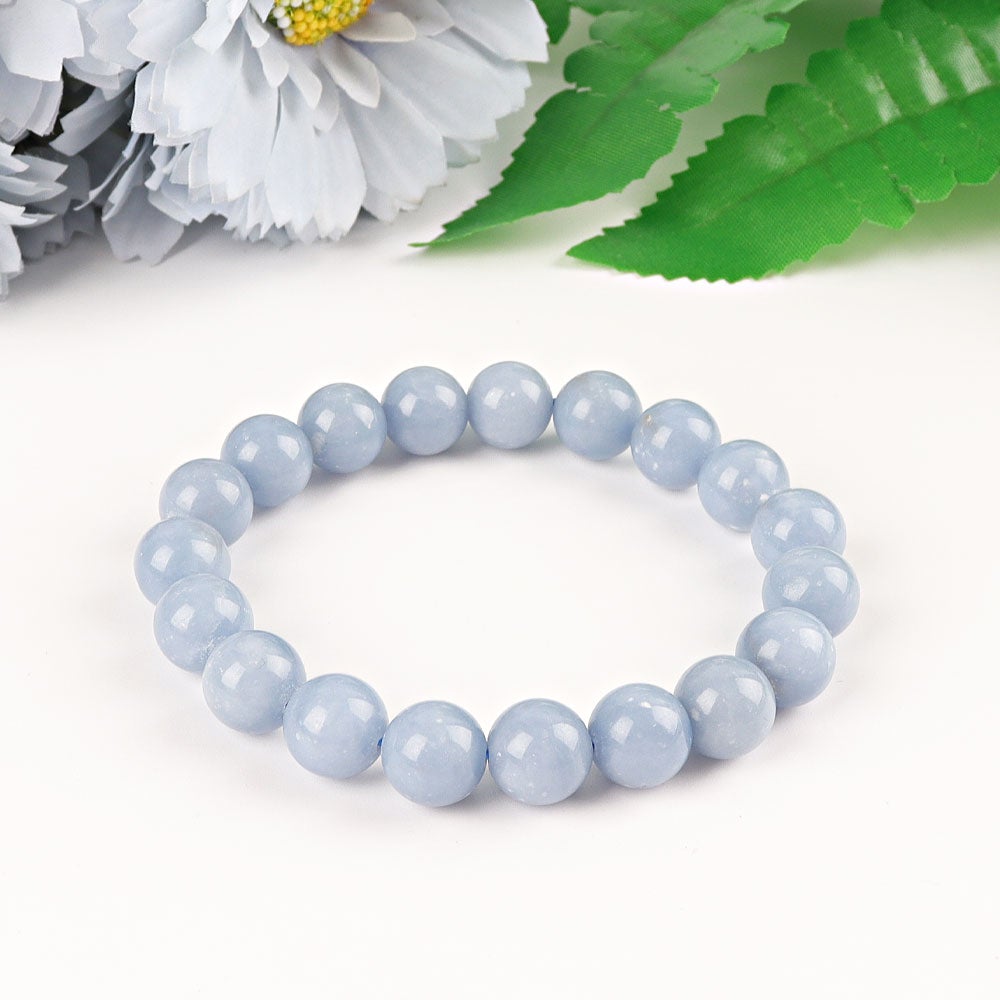 Angelite 10mm Crystal Bracelet for bulk price & Free Shipping